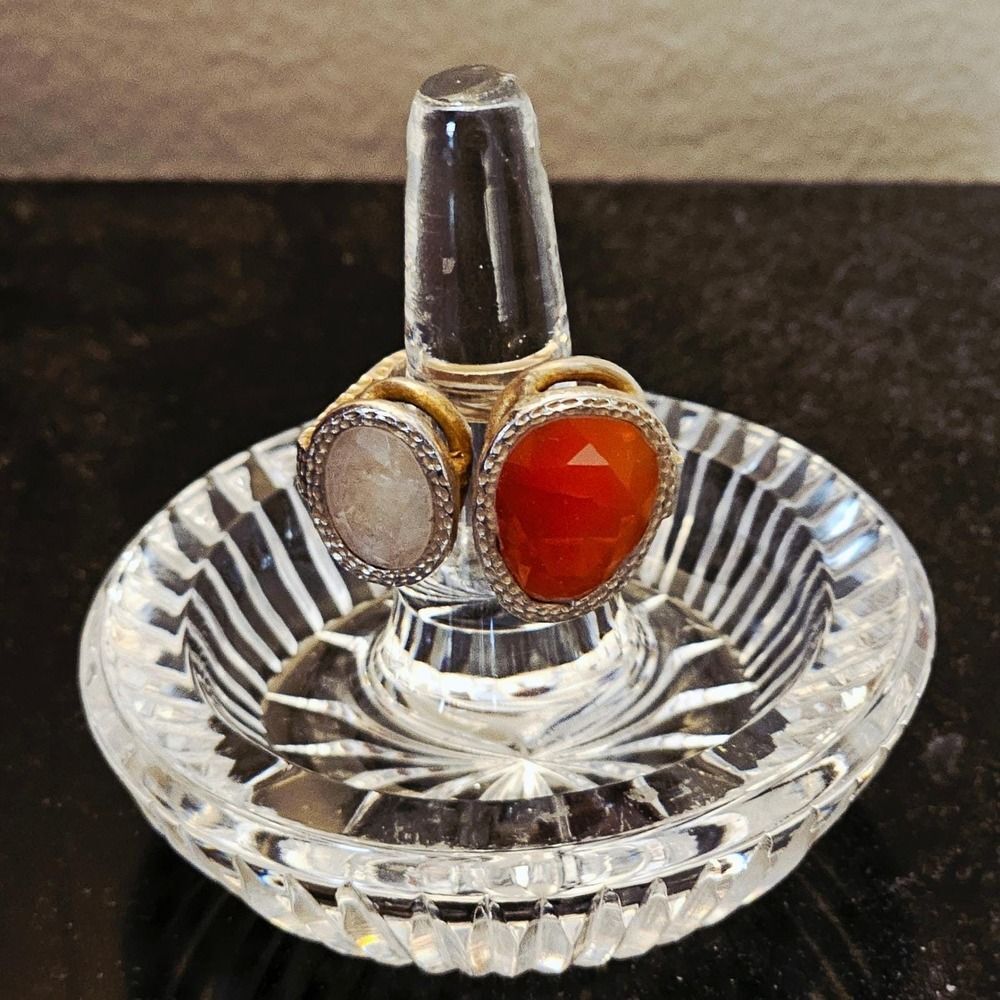 Vintage Waterford Crystal Wedding Ring/Jewelry Holder Style #1060943